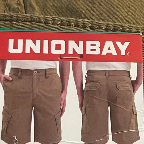 NEW Unionbay Men's Flex Waist Cargo Shorts Tan 38 - Picture 8 of 12